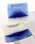 Glasschale aus Fusingglas als Pokal Glasschale aus Fusingglas als Pokal