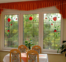 Fenster Wintergarten Bleiverglasung
