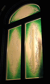Schmelzglas grün Fenster