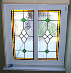 Treppenhausfenster Bleiverglasung