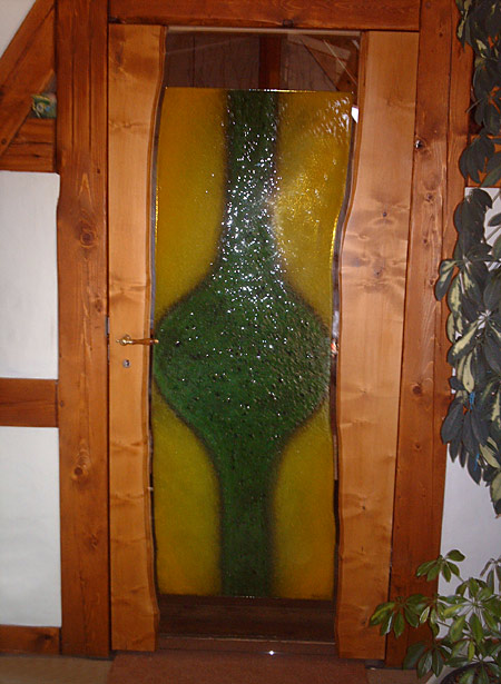 Holzglastüren mit Fusingglas - Design Türen aus Holz und Glas