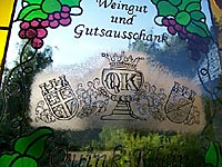 Bleiverglasung mit Glasmalerei Weingut - Glasatelier Schlieker Th�ringen