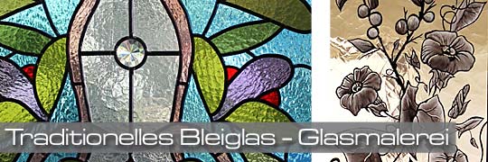 Traditionelle Bleiverglasung und echte Glasmalerei - Informationen